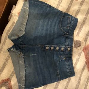 Madewell buttoned Jean shorts